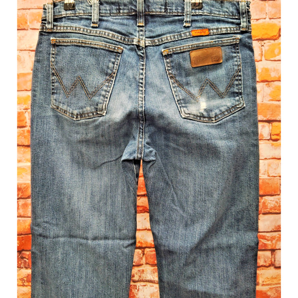 Men's Wrangler FR CAT2 2112 Flame Resistant Work Denim Blue Jeans Size 33 x 34 - Picture 6 of 9